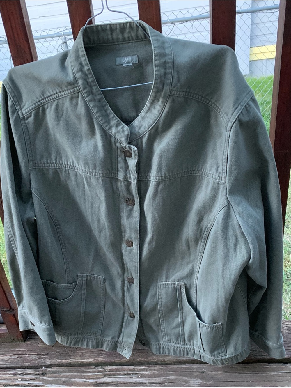 Women's Olive Utility Jacket - Unbranded - Picture 3 of 5